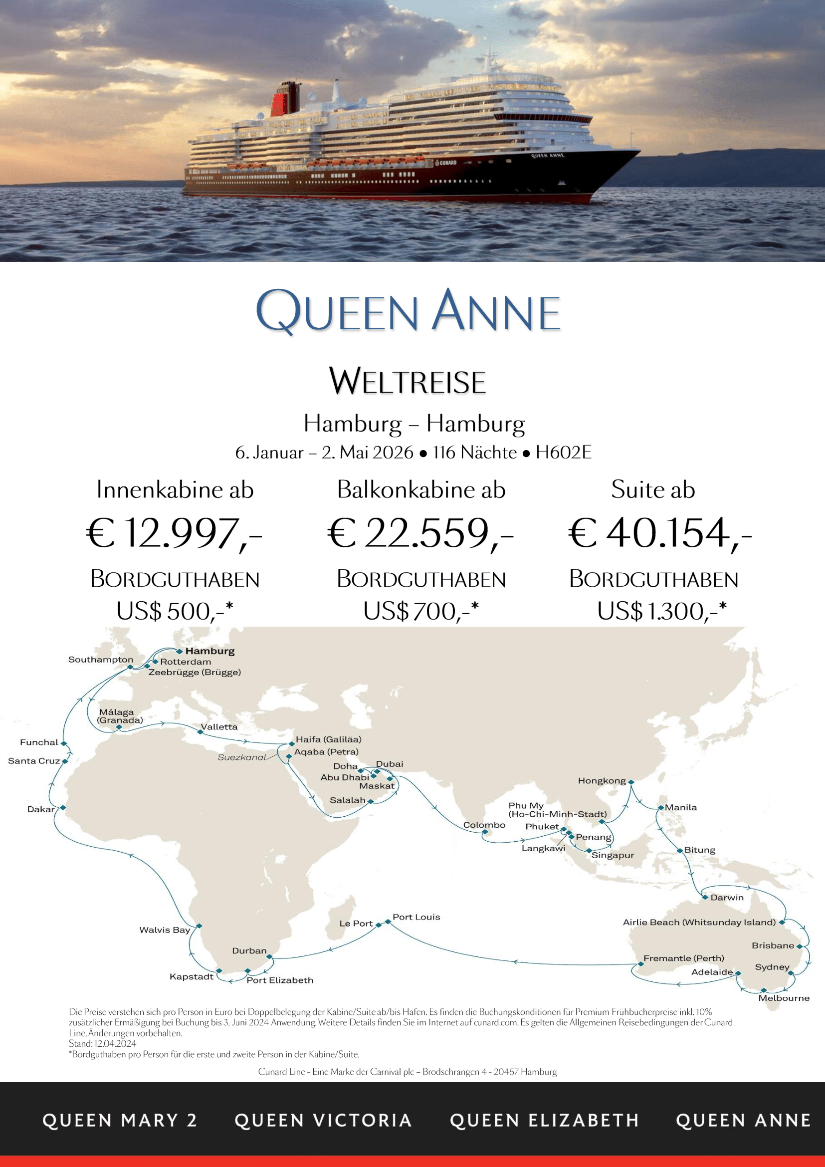 original Queen Anne H602E Weltreise Premium-1